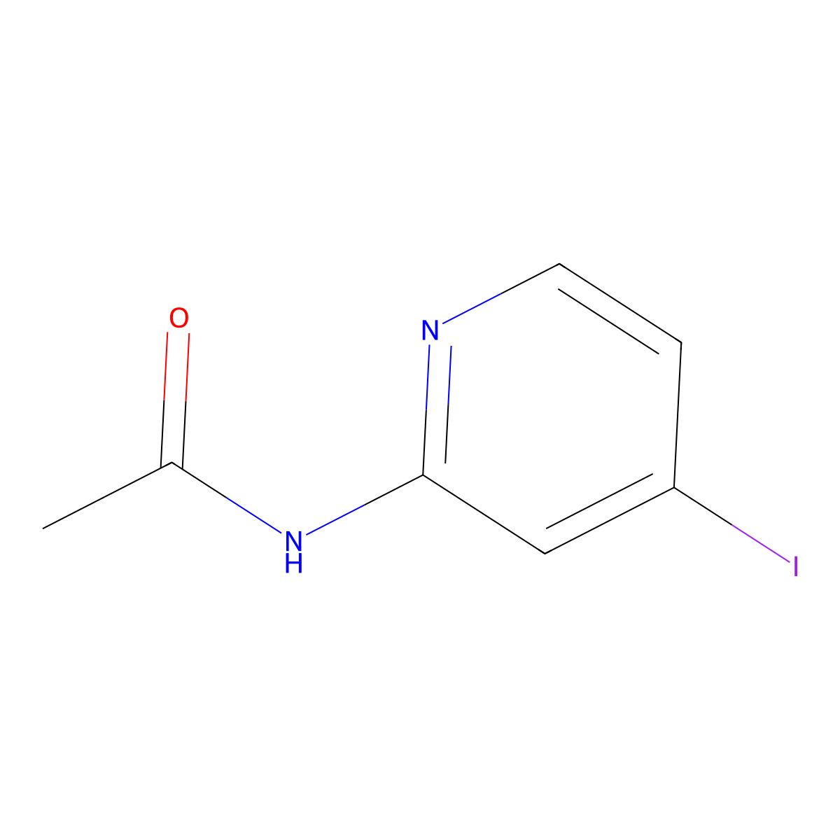 N-(4-Iodopyridin-2-yl)acetamide molecular structure, CAS 856169-98-7