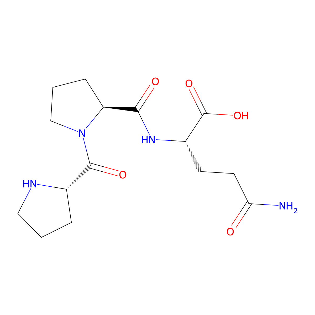 Pro-Pro-Gln molecular structure, CAS 856170-98-4