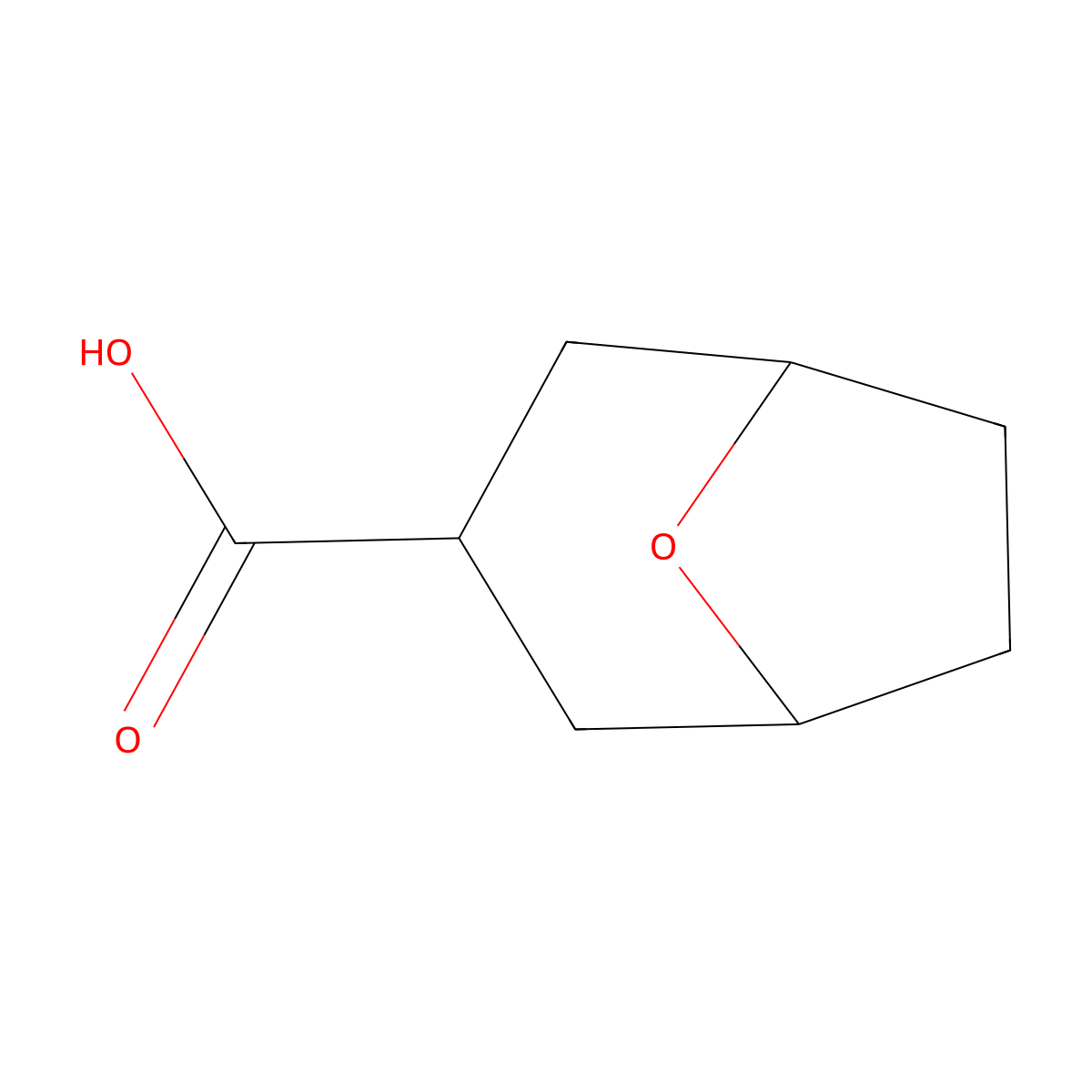 8-Oxabicyclo(3.2.1)octane-3-carboxylic acid molecular structure, CAS 856176-37-9