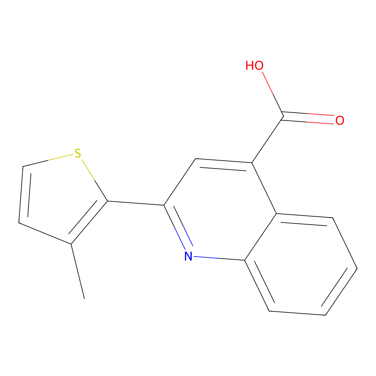 2-(3-Methylthiophen-2-YL)quinoline-4-carboxylic acid molecular structure, CAS 856176-63-1
