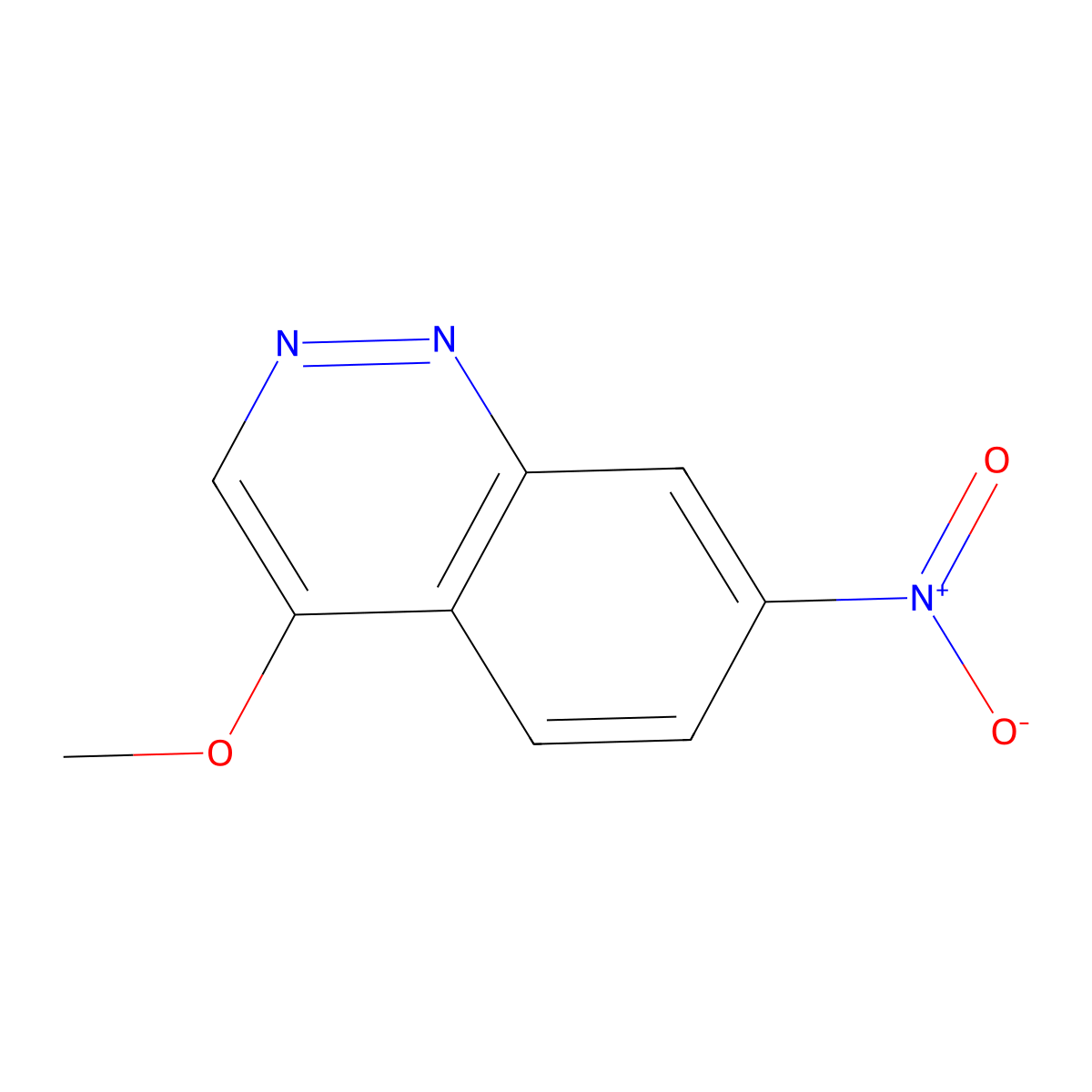 4-Methoxy-7-nitrocinnoline molecular structure, CAS 856179-26-5