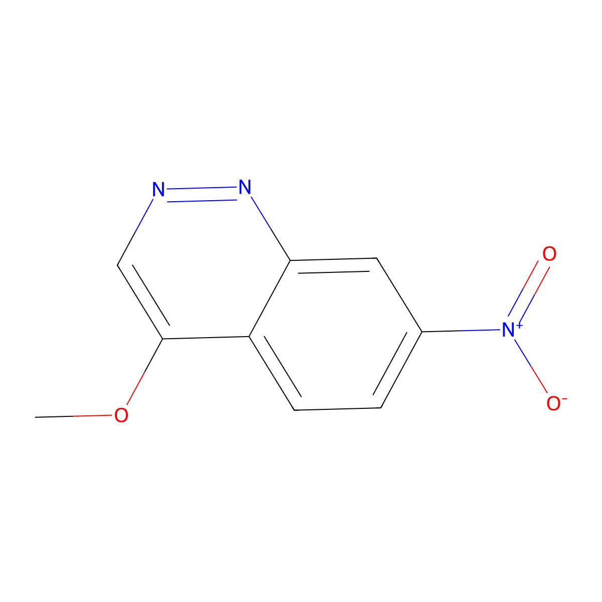 4-Methoxy-7-nitrocinnoline molecular structure, CAS 856179-26-5