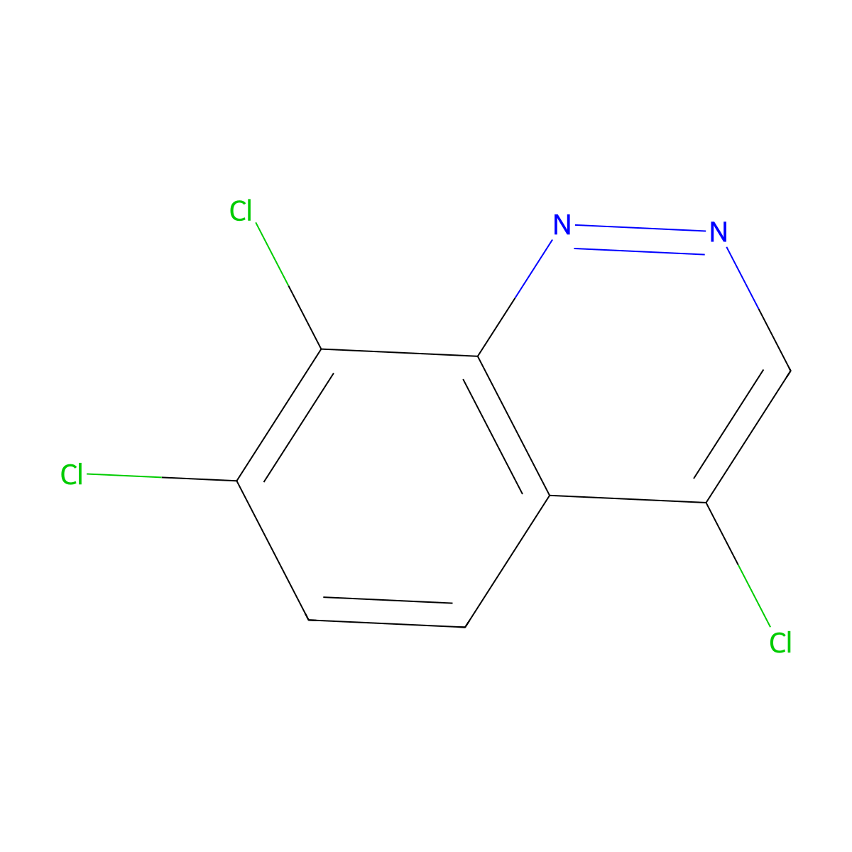 4,7,8-Trichlorocinnoline molecular structure, CAS 856179-55-0