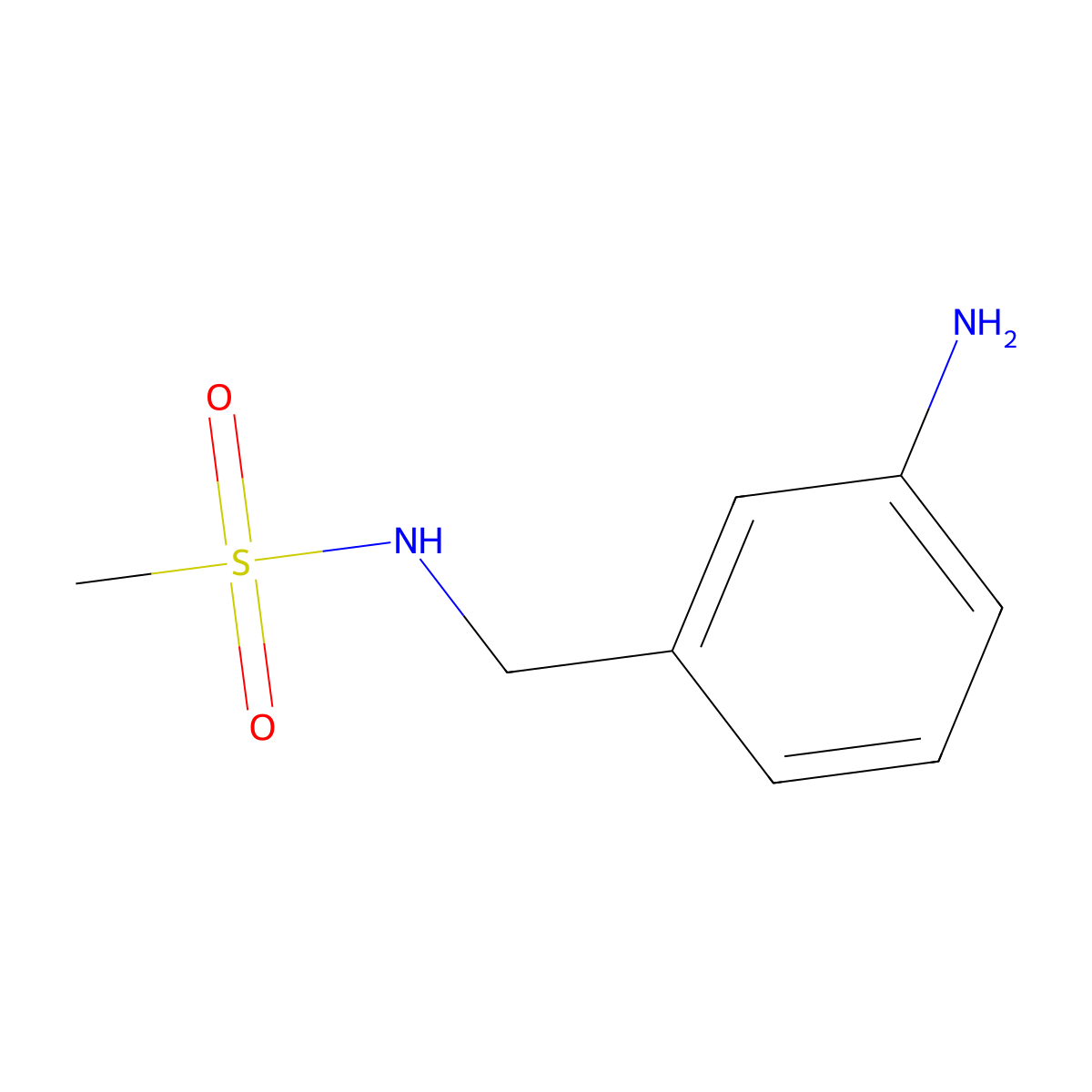 N-(3-aminobenzyl)methanesulfonamide molecular structure, CAS 856193-46-9