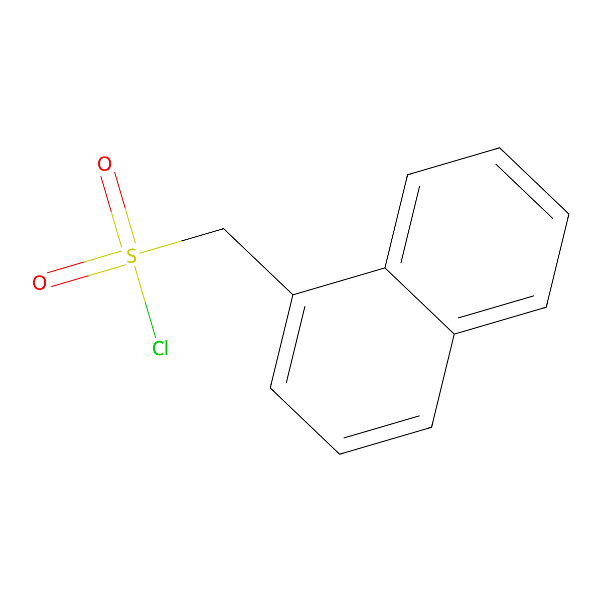 Naphthalen-1-ylmethanesulfonyl chloride molecular structure, CAS 856199-38-7