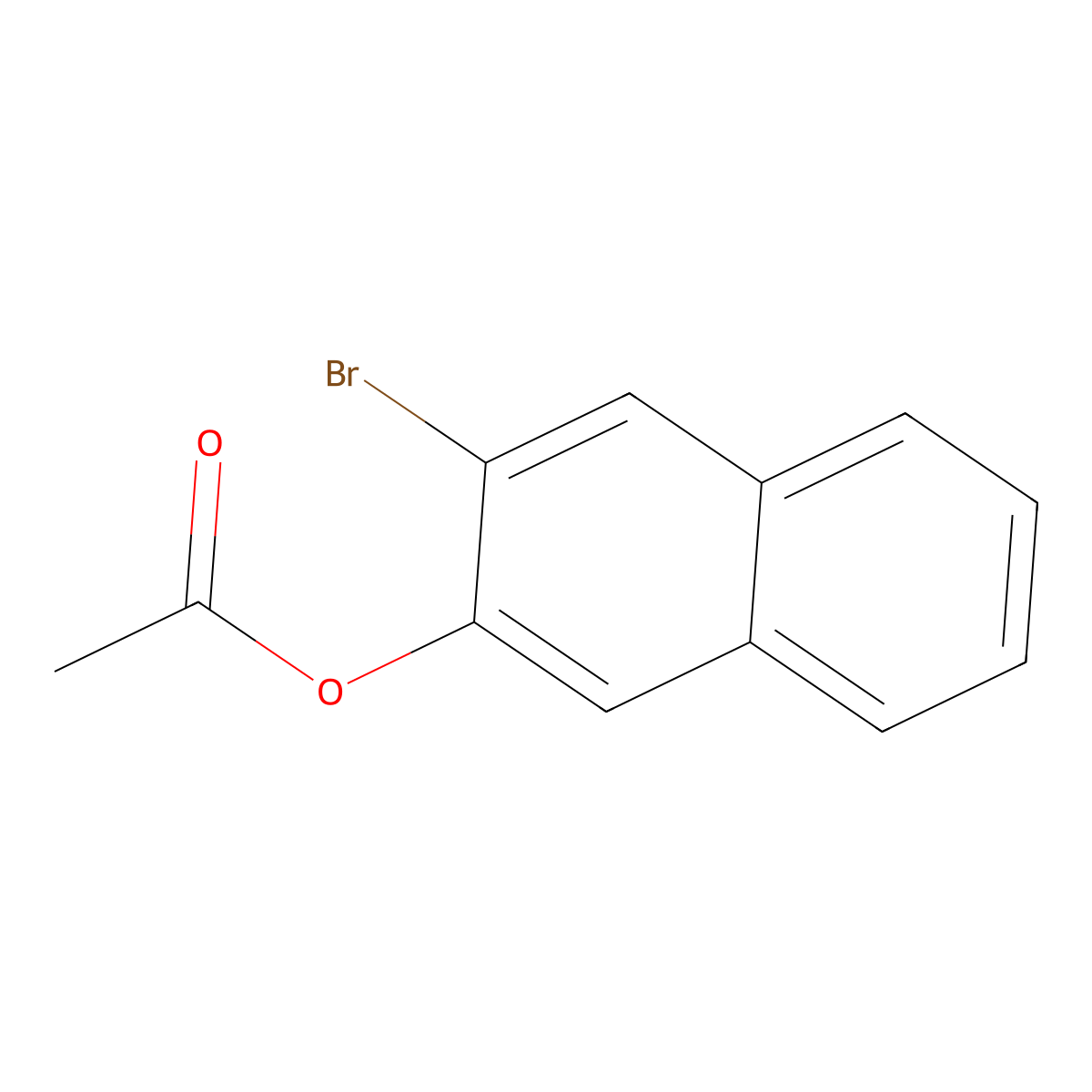 3-Bromonaphthalen-2-yl acetate molecular structure, CAS 856208-82-7