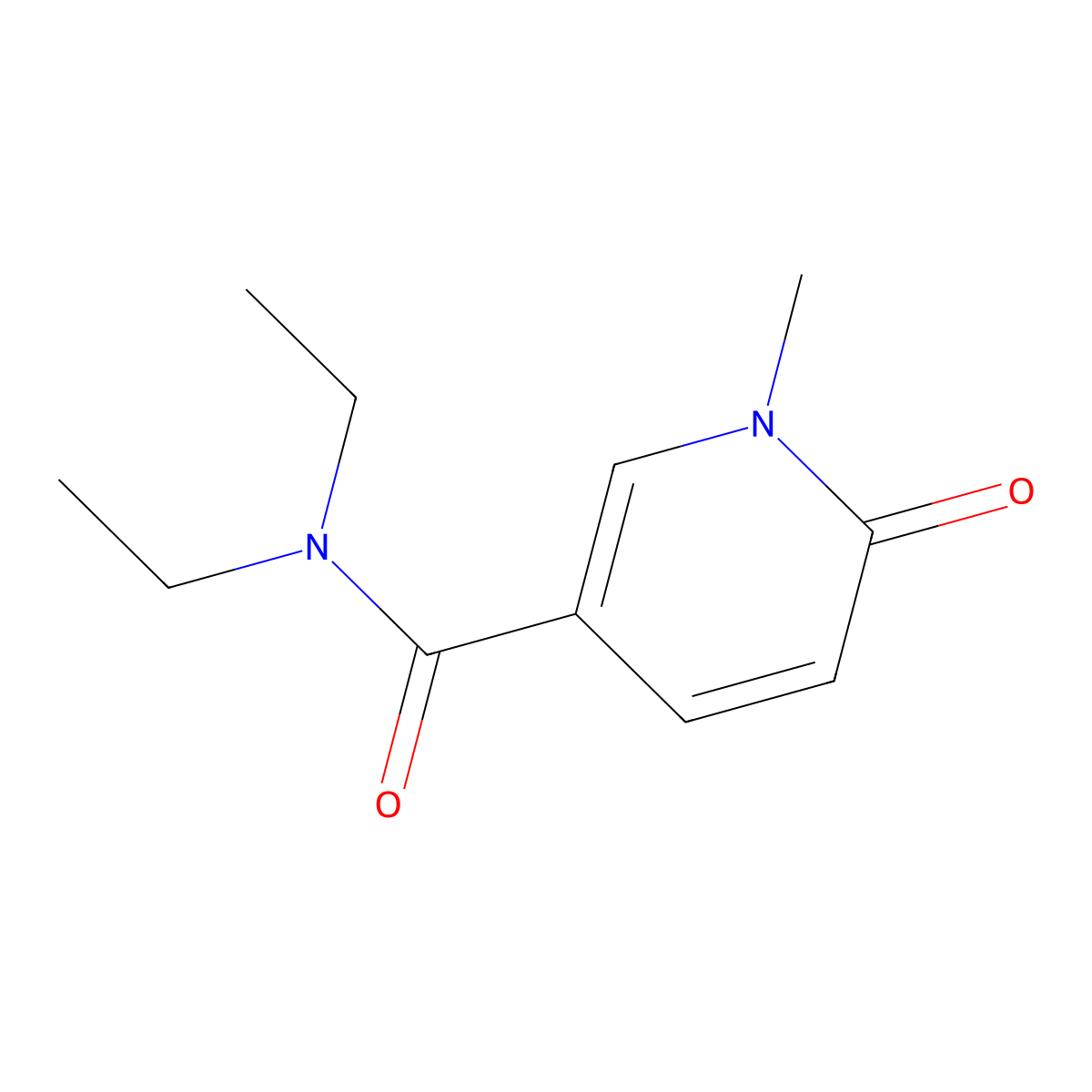 N,N-Diethyl-1,6-dihydro-1-methyl-6-oxo-3-pyridinecarboxamide molecular structure, CAS 856213-63-3