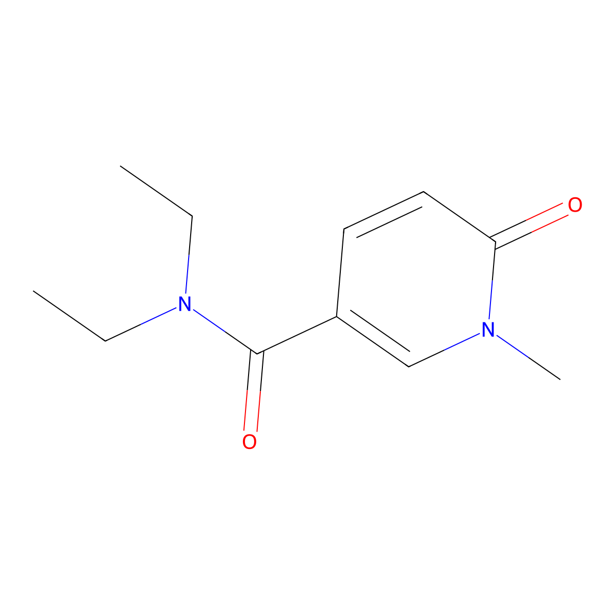 N,N-Diethyl-1,6-dihydro-1-methyl-6-oxo-3-pyridinecarboxamide molecular structure, CAS 856213-63-3