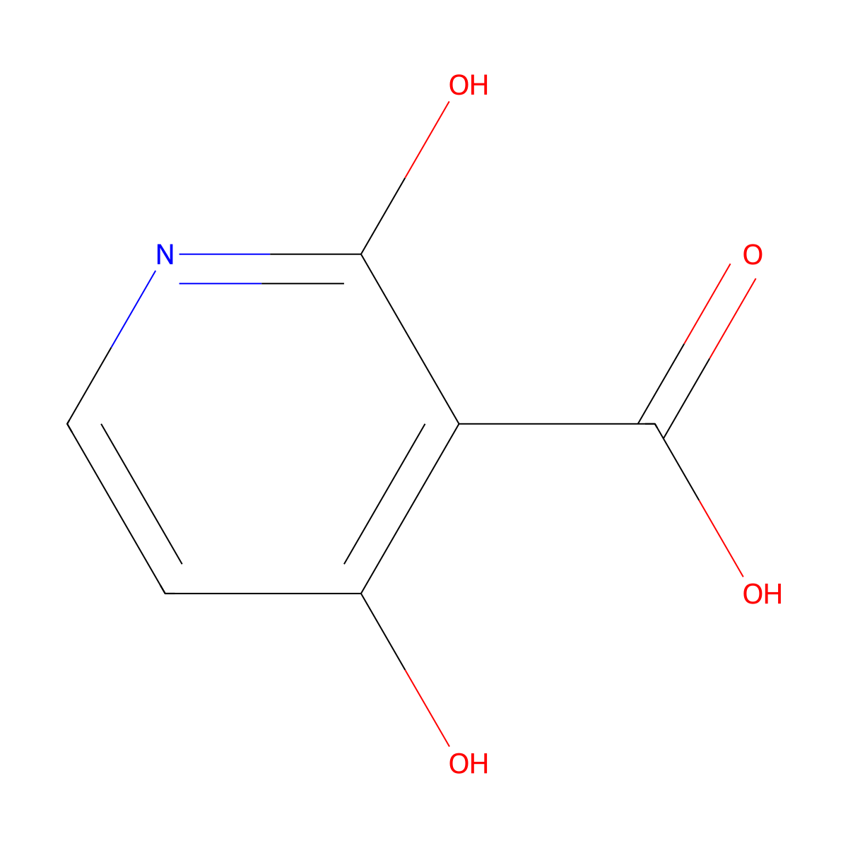 2,4-Dihydroxynicotinic acid molecular structure, CAS 856214-16-9