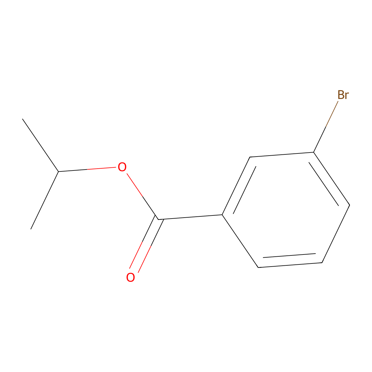 Isopropyl 3-bromobenzoate molecular structure, CAS 856253-09-3