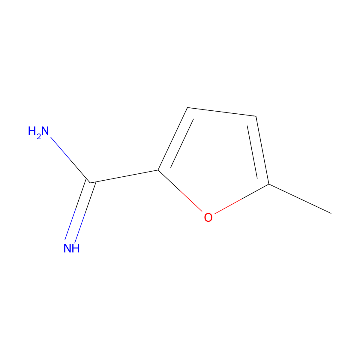 5-Methylfuran-2-carboximidamide molecular structure, CAS 856290-28-3