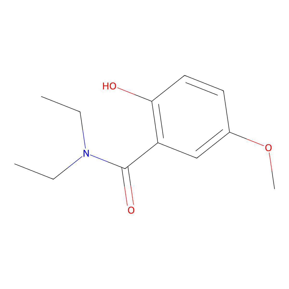 N,N-Diethyl-2-hydroxy-5-methoxybenzamide molecular structure, CAS 85630-32-6