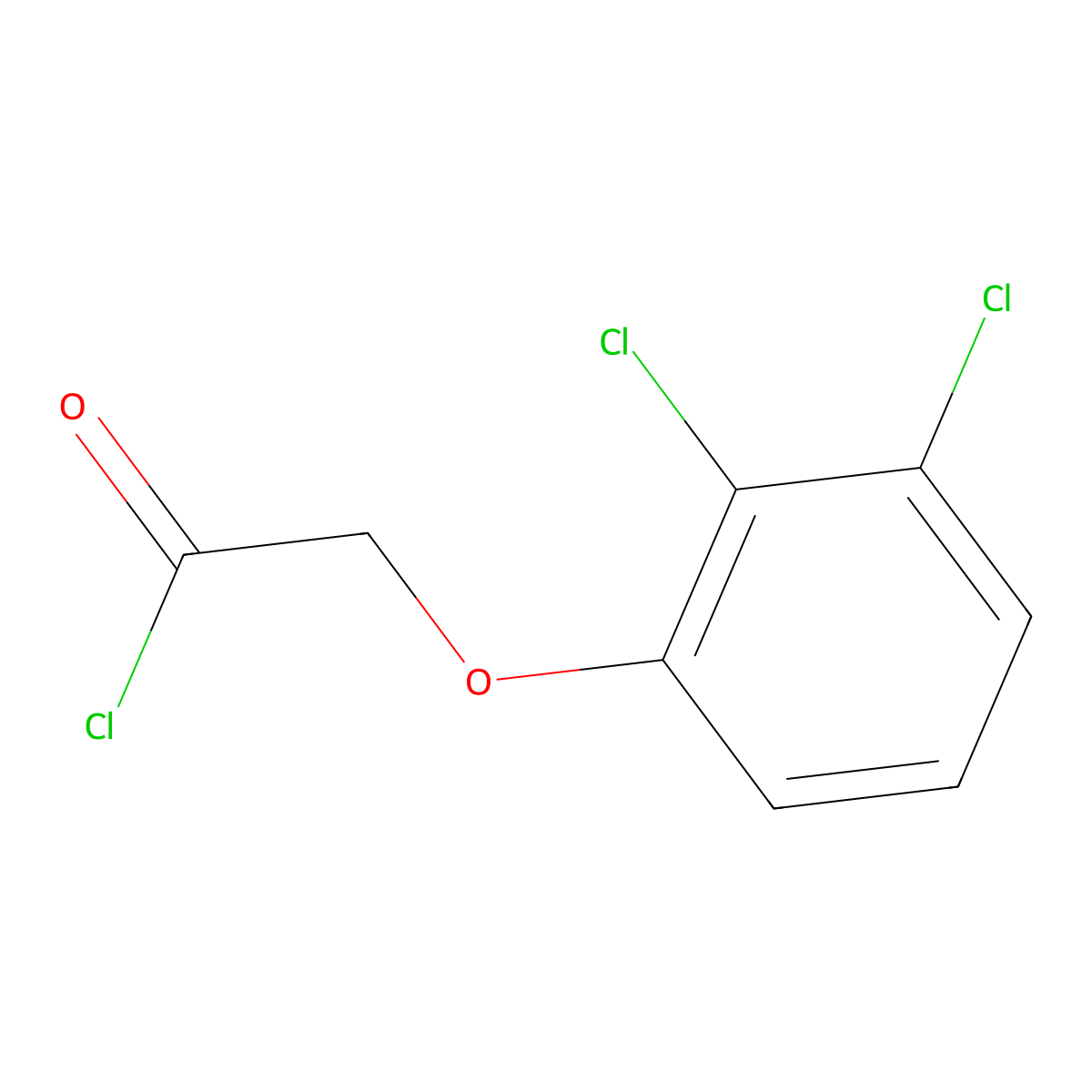 (2,3-Dichlorophenoxy)acetyl chloride molecular structure, CAS 85630-84-8