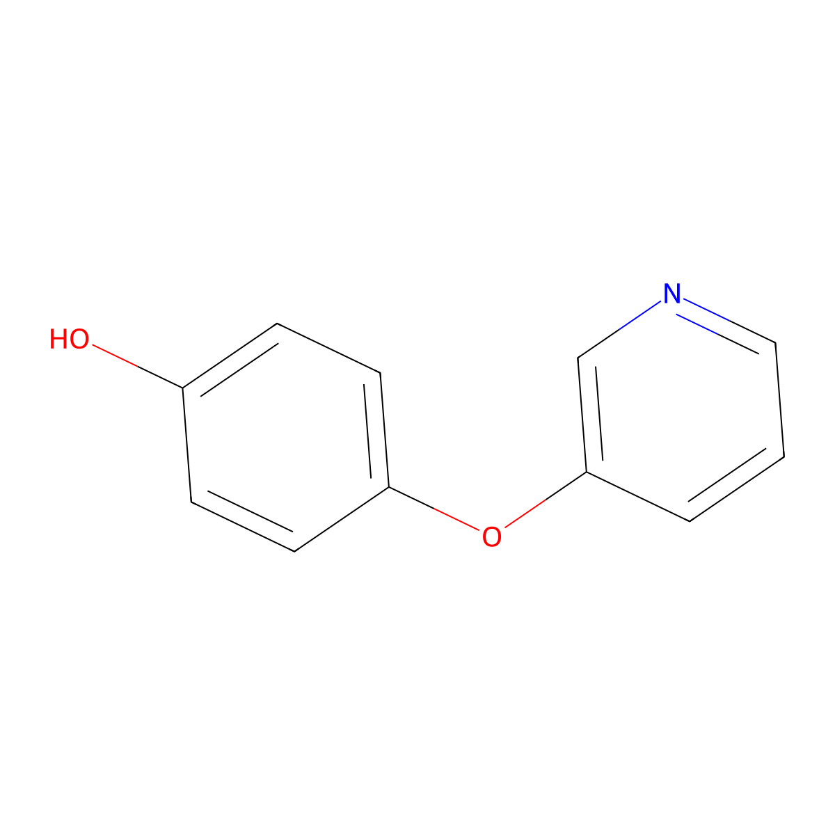 4-(Pyridin-3-yloxy)phenol molecular structure, CAS 85633-52-9