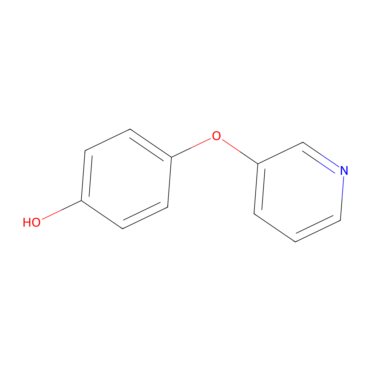4-(Pyridin-3-yloxy)phenol molecular structure, CAS 85633-52-9