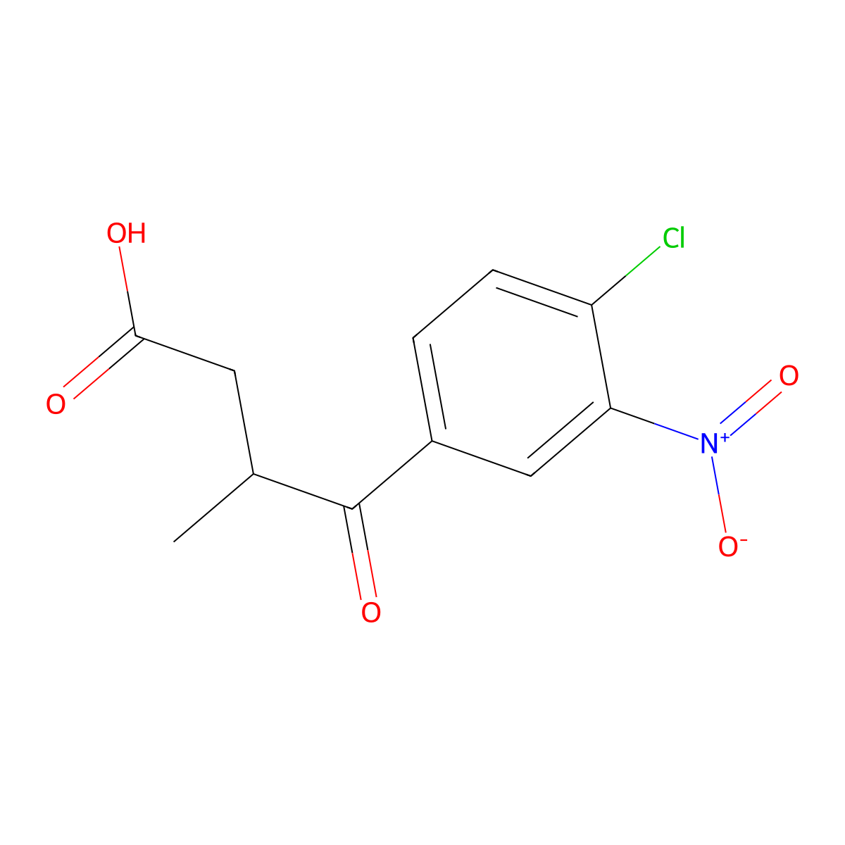 4-(4-Chloro-3-nitrophenyl)-3-methyl-4-oxobutanoic acid molecular structure, CAS 85633-96-1
