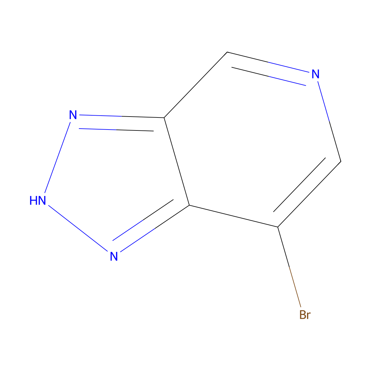 7-bromo-3H-[1,2,3]triazolo[4,5-c]pyridine molecular structure, CAS 856343-33-4