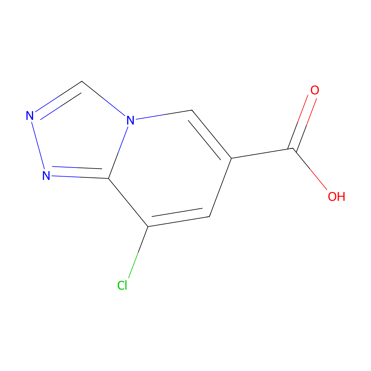 8-Chloro-[1,2,4]triazolo[4,3-a]pyridine-6-carboxylic acid molecular structure, CAS 856343-37-8