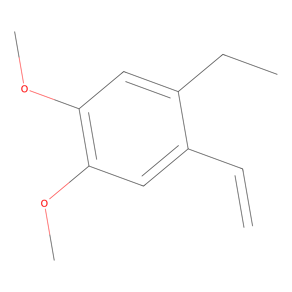1-Ethyl-4,5-dimethoxy-2-vinylbenzene molecular structure, CAS 856351-46-7