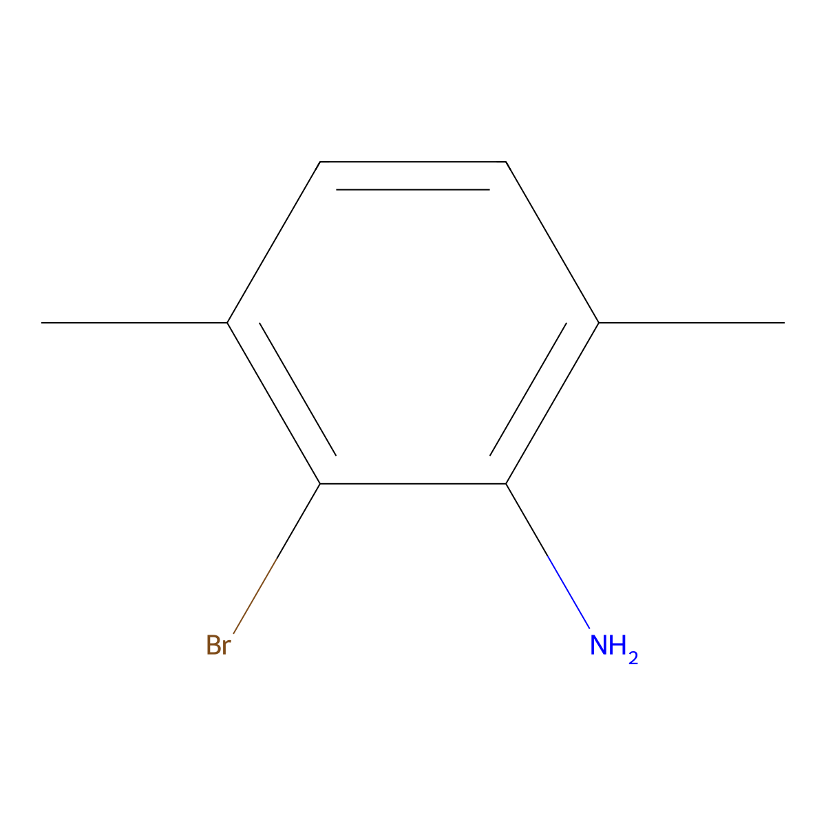 2-Bromo-3,6-dimethylaniline molecular structure, CAS 856352-10-8