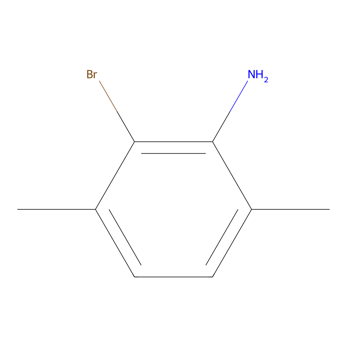 2-Bromo-3,6-dimethylaniline molecular structure, CAS 856352-10-8