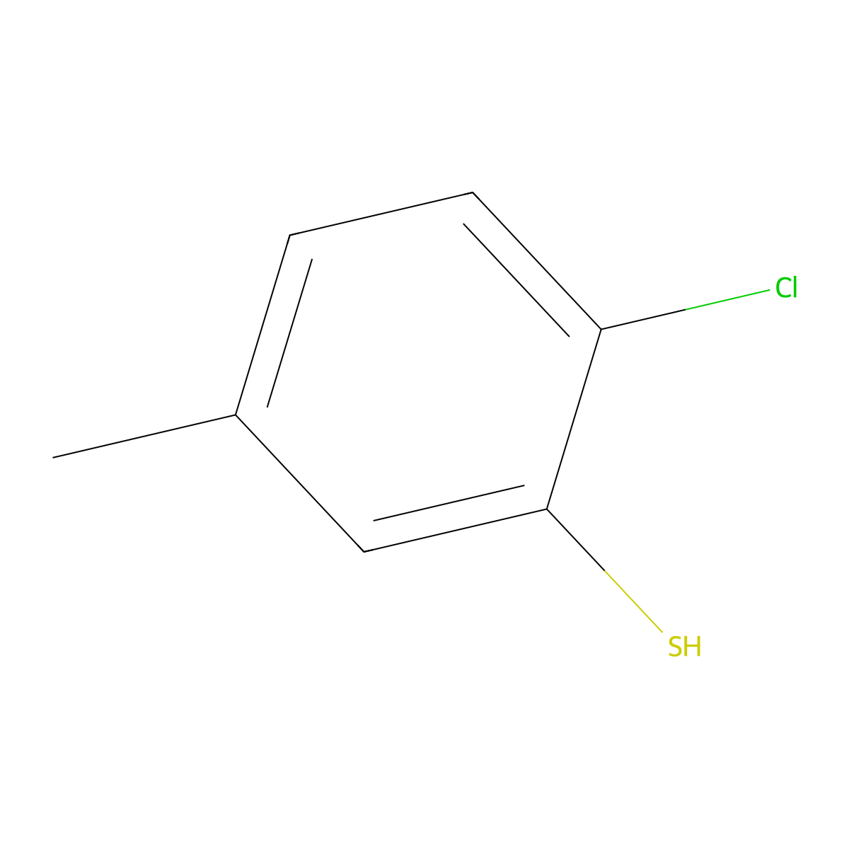 2-Chloro-5-methylbenzenethiol molecular structure, CAS 856352-61-9