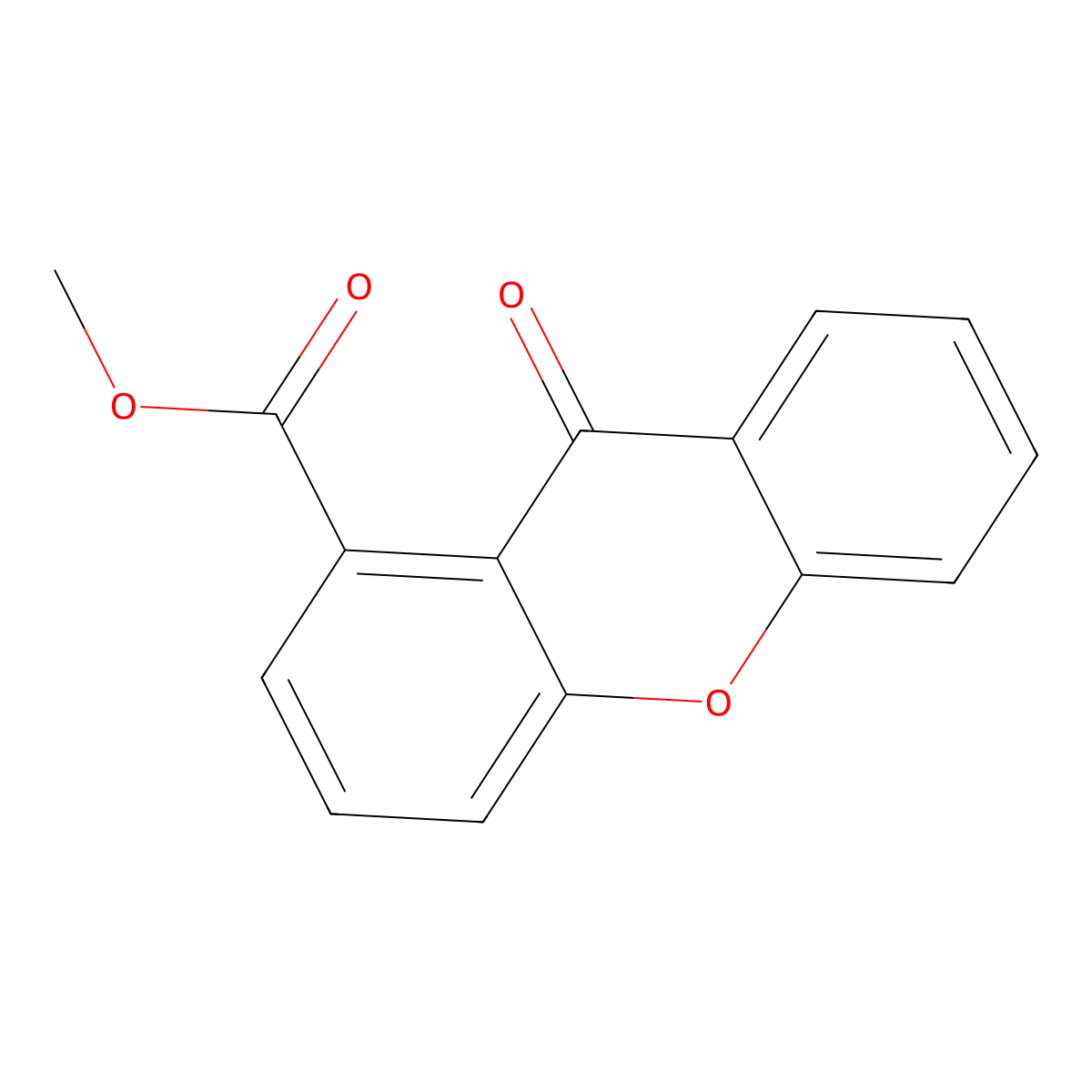 Methyl 9-oxo-9H-xanthene-1-carboxylate molecular structure, CAS 85636-86-8