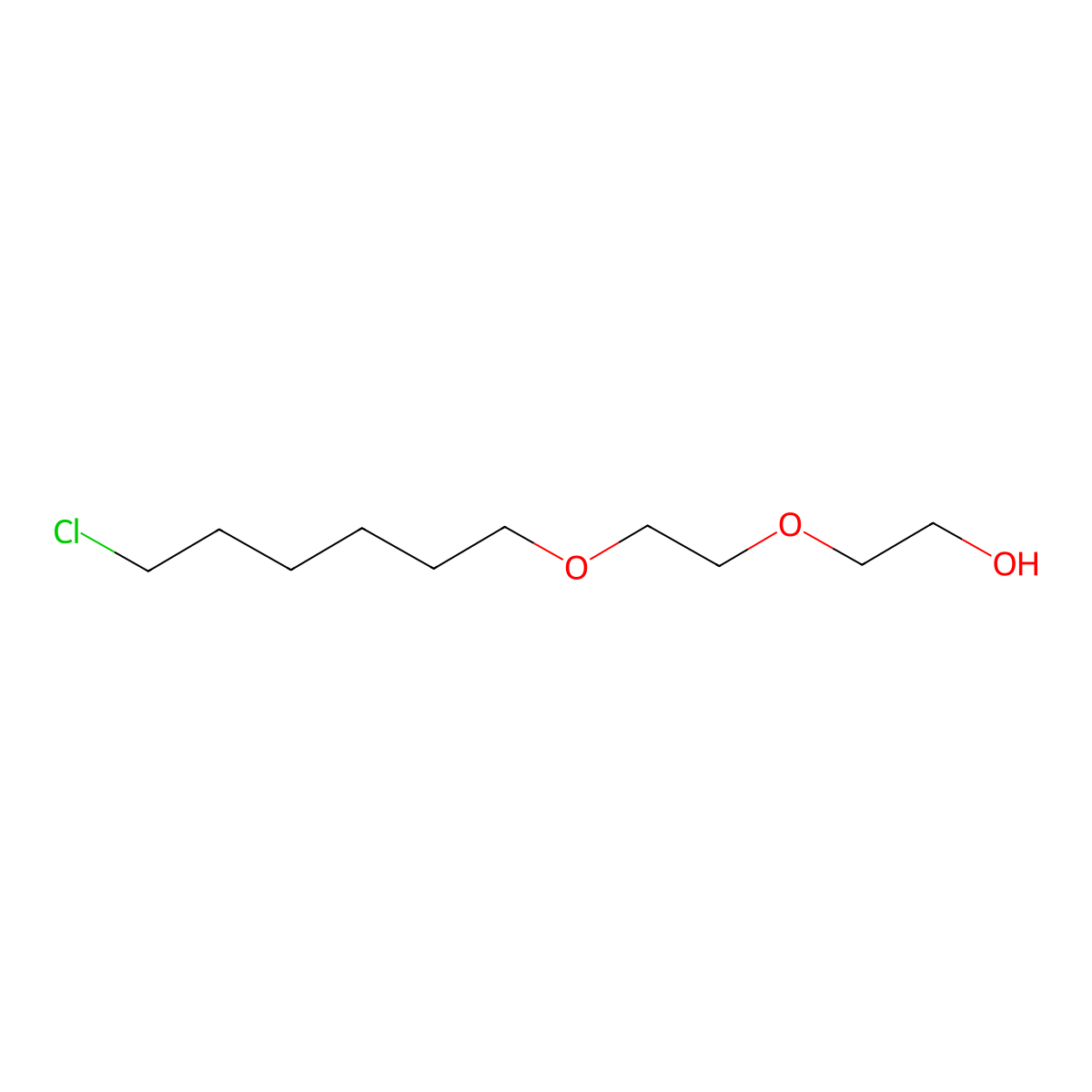 2-(2-((6-Chlorohexyl)oxy)ethoxy)ethan-1-ol molecular structure, CAS 856372-59-3