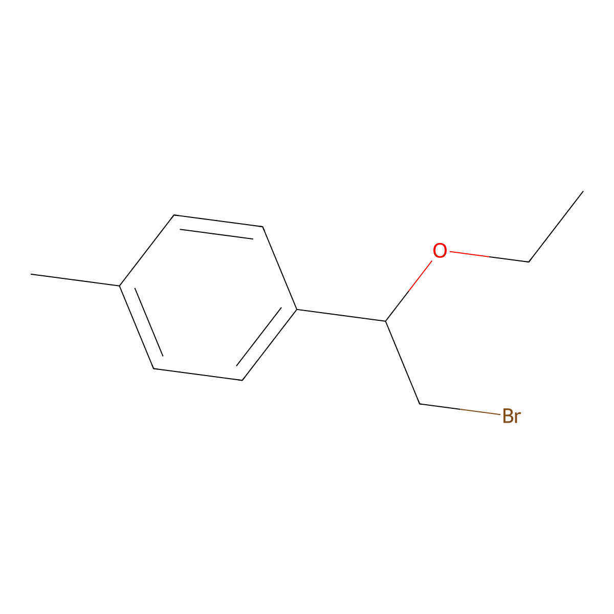 1-(2-Bromo-1-ethoxyethyl)-4-methylbenzene molecular structure, CAS 856382-04-2