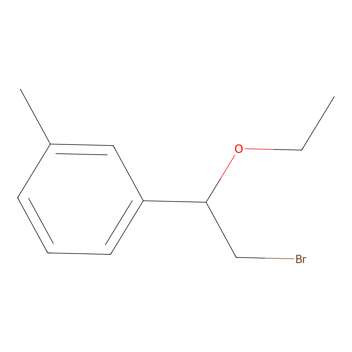 1-(2-Bromo-1-ethoxyethyl)-3-methylbenzene molecular structure, CAS 856382-05-3