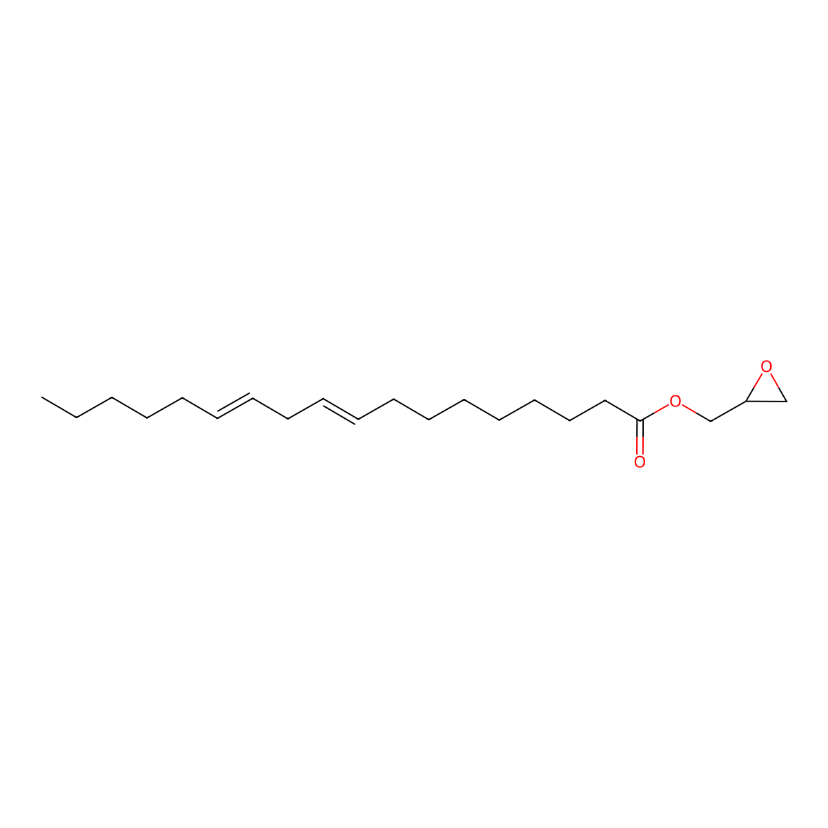 (Oxiran-2-yl)methyl octadeca-9,12-dienoate molecular structure, CAS 856386-19-1