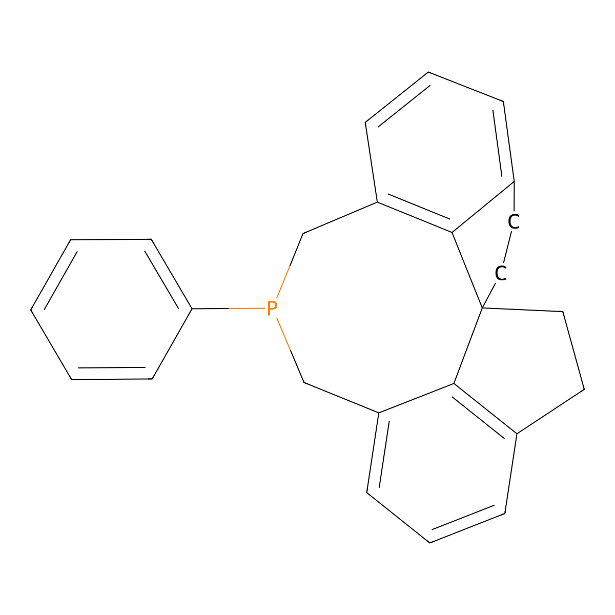 (11aR)-12-Phenyl-4,5,6,7,12,13-hexahydro-11H-diindeno[7,1-cd:1',7'-ef]phosphocine , (R)-SITCP molecular structure, CAS 856407-37-9