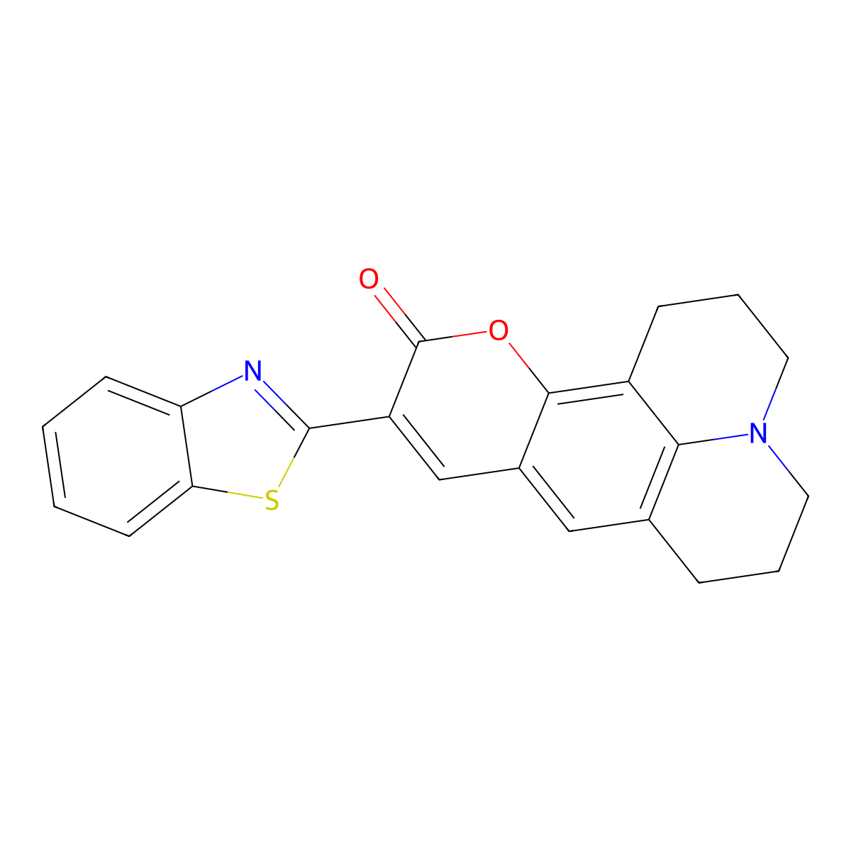 Coumarin 545 molecular structure, CAS 85642-11-1