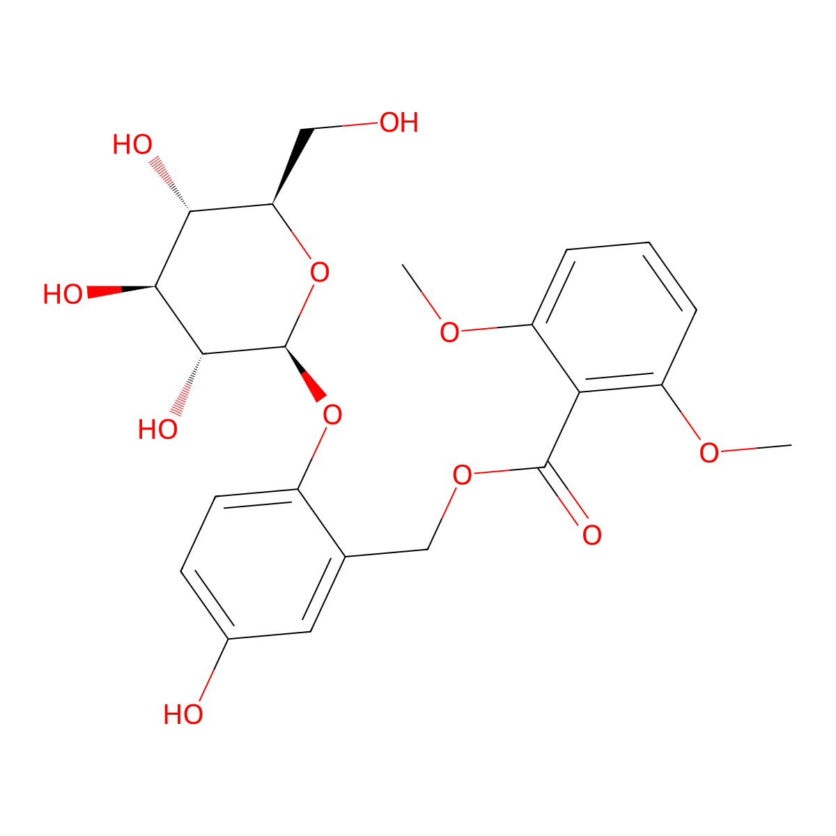 Curculigoside A molecular structure, CAS 85643-19-2