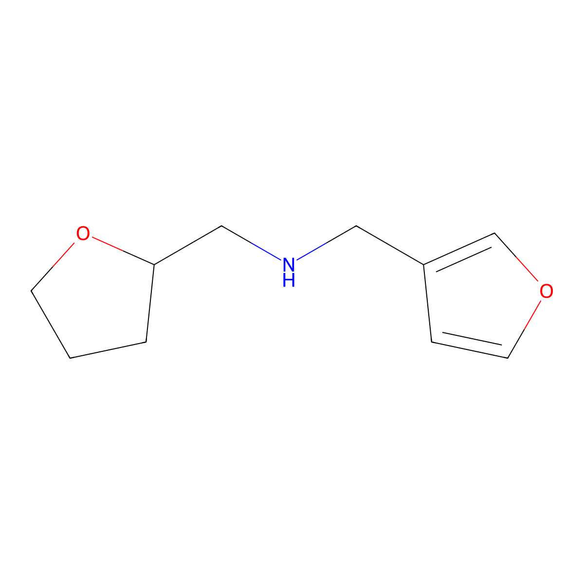 Furan-3-ylmethyl-(tetrahydro-furan-2-ylmethyl)-amine molecular structure, CAS 856437-50-8
