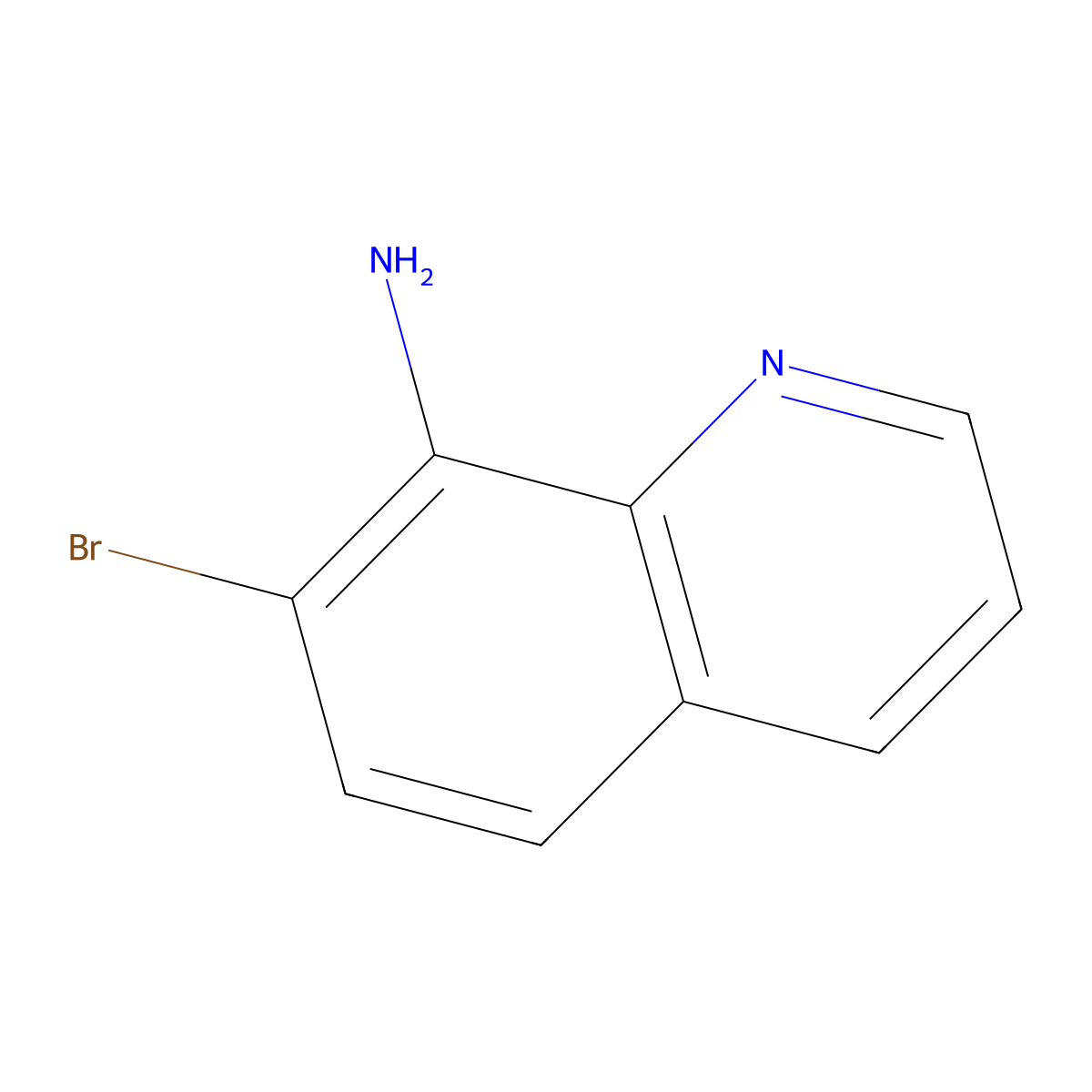 7-Bromoquinolin-8-amine molecular structure, CAS 85656-65-1