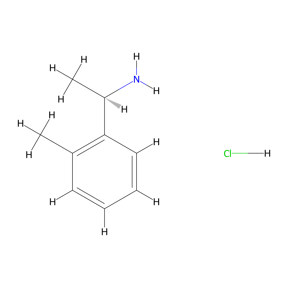 (1R)-1-(2-methylphenyl)ethan-1-amine hydrochloride molecular structure, CAS 856562-88-4