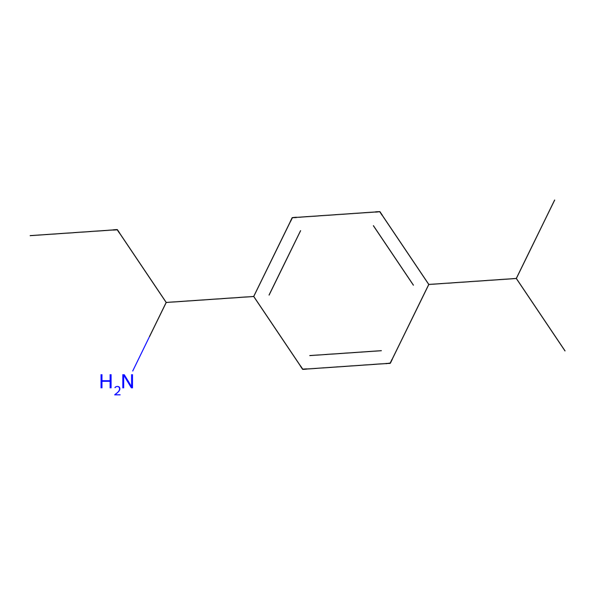(R)-1-(4-Isopropylphenyl)propan-1-amine molecular structure, CAS 856563-01-4