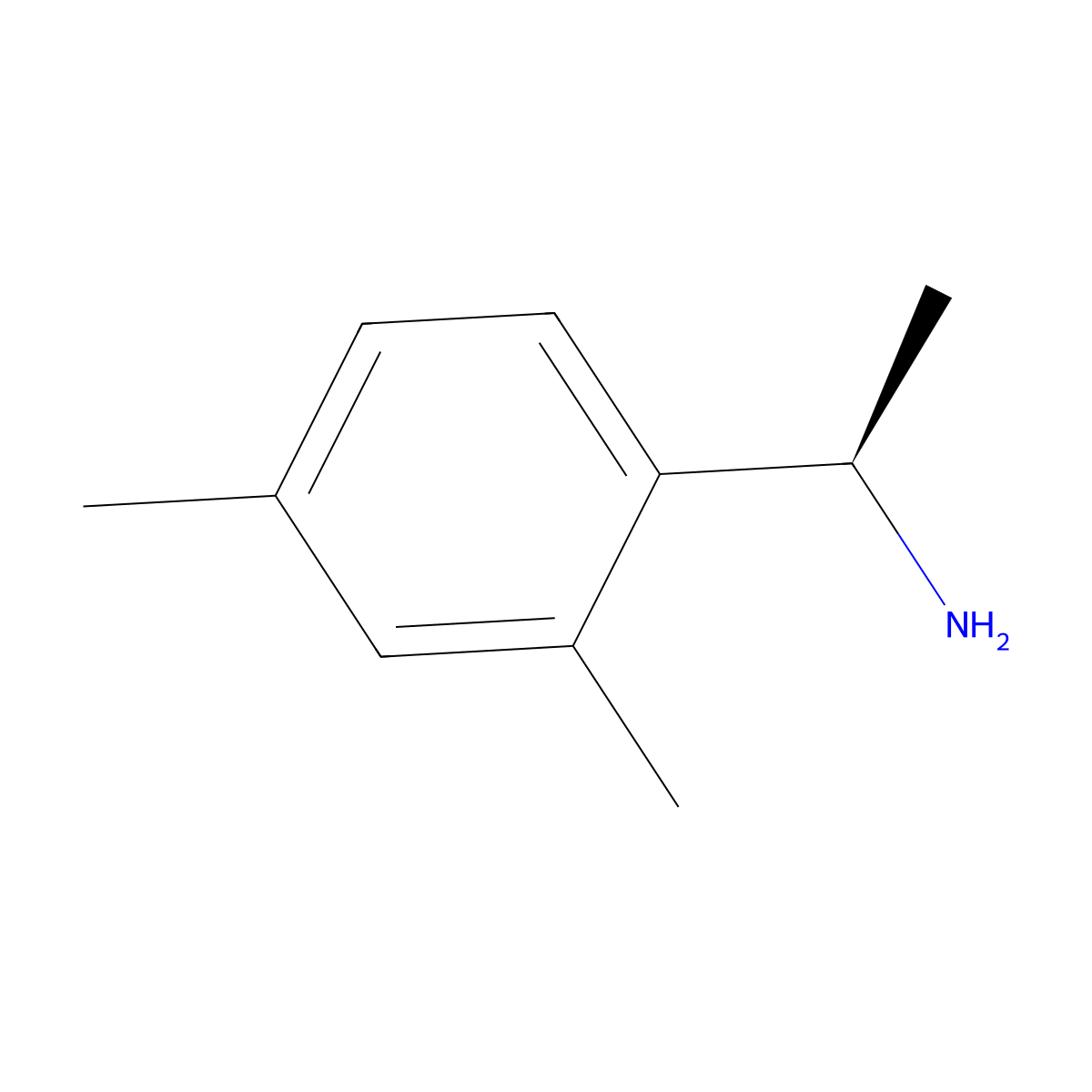 (1R)-1-(2,4-dimethylphenyl)ethanamine molecular structure, CAS 856563-10-5