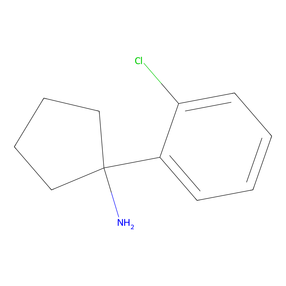 1-(2-Chlorophenyl)cyclopentanamine molecular structure, CAS 856563-66-1