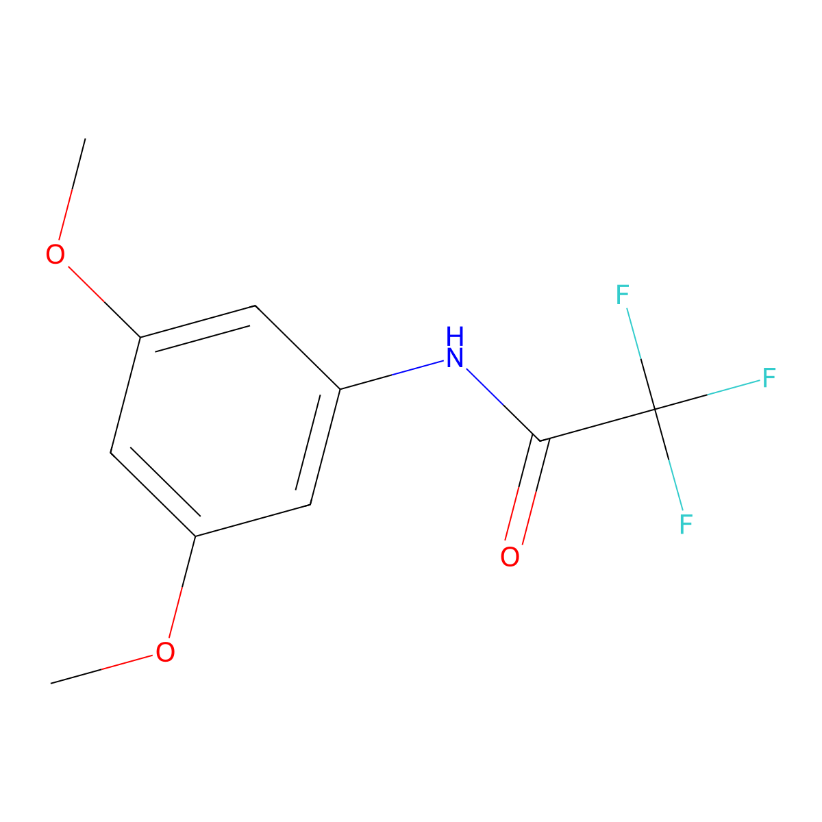 N-(3,5-dimethoxyphenyl)-2,2,2-trifluoroacetamide molecular structure, CAS 85657-94-9