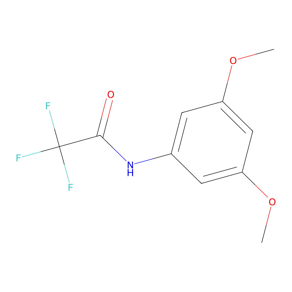 N-(3,5-dimethoxyphenyl)-2,2,2-trifluoroacetamide molecular structure, CAS 85657-94-9