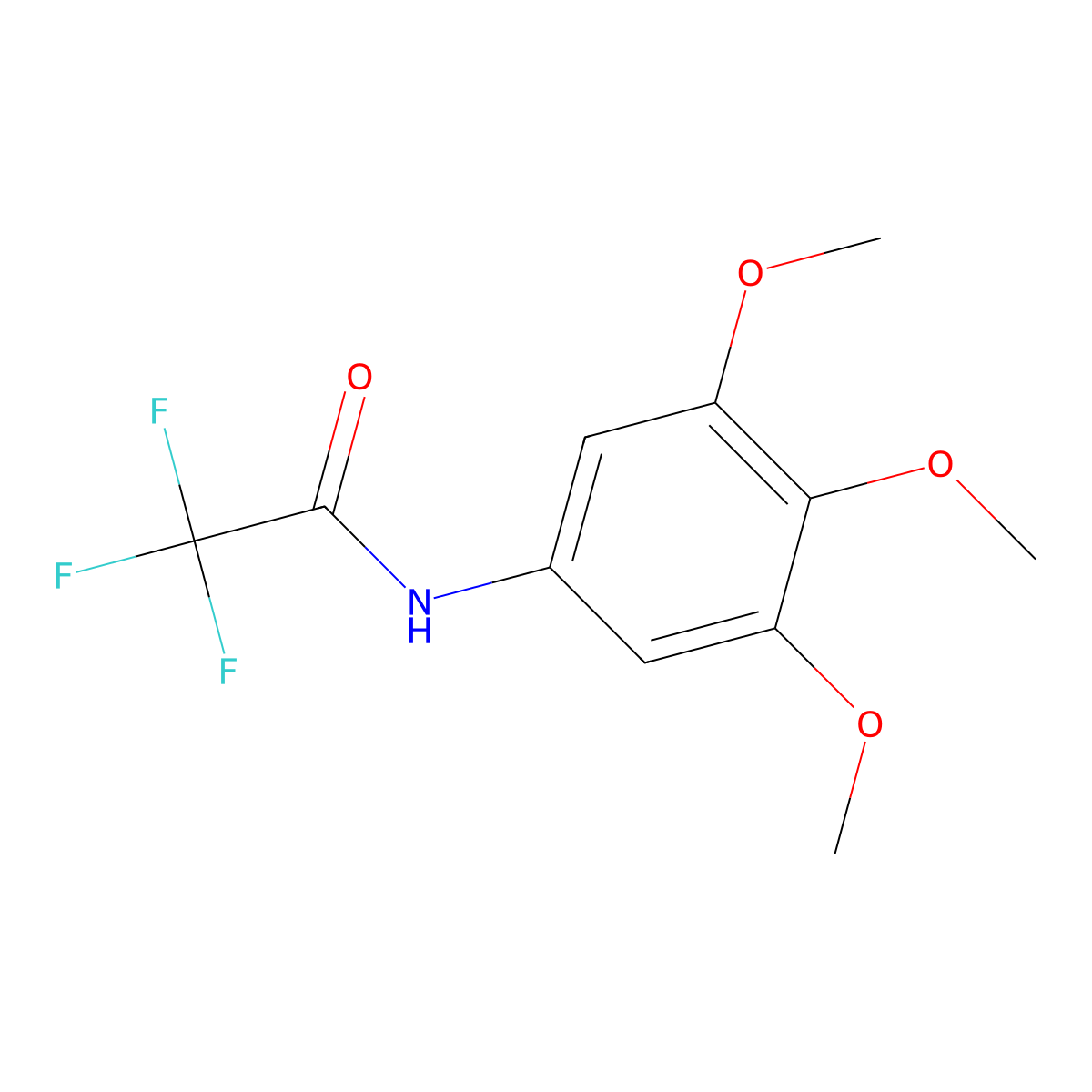 2,2,2-trifluoro-N-(3,4,5-trimethoxyphenyl)acetamide molecular structure, CAS 85657-95-0