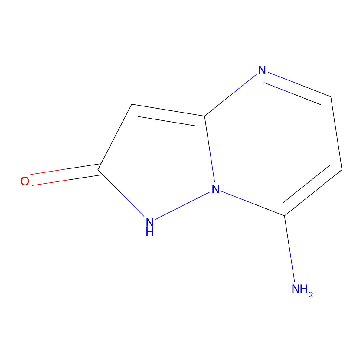 7-Aminopyrazolo[1,5-a]pyrimidin-2(1H)-one molecular structure, CAS 856587-85-4