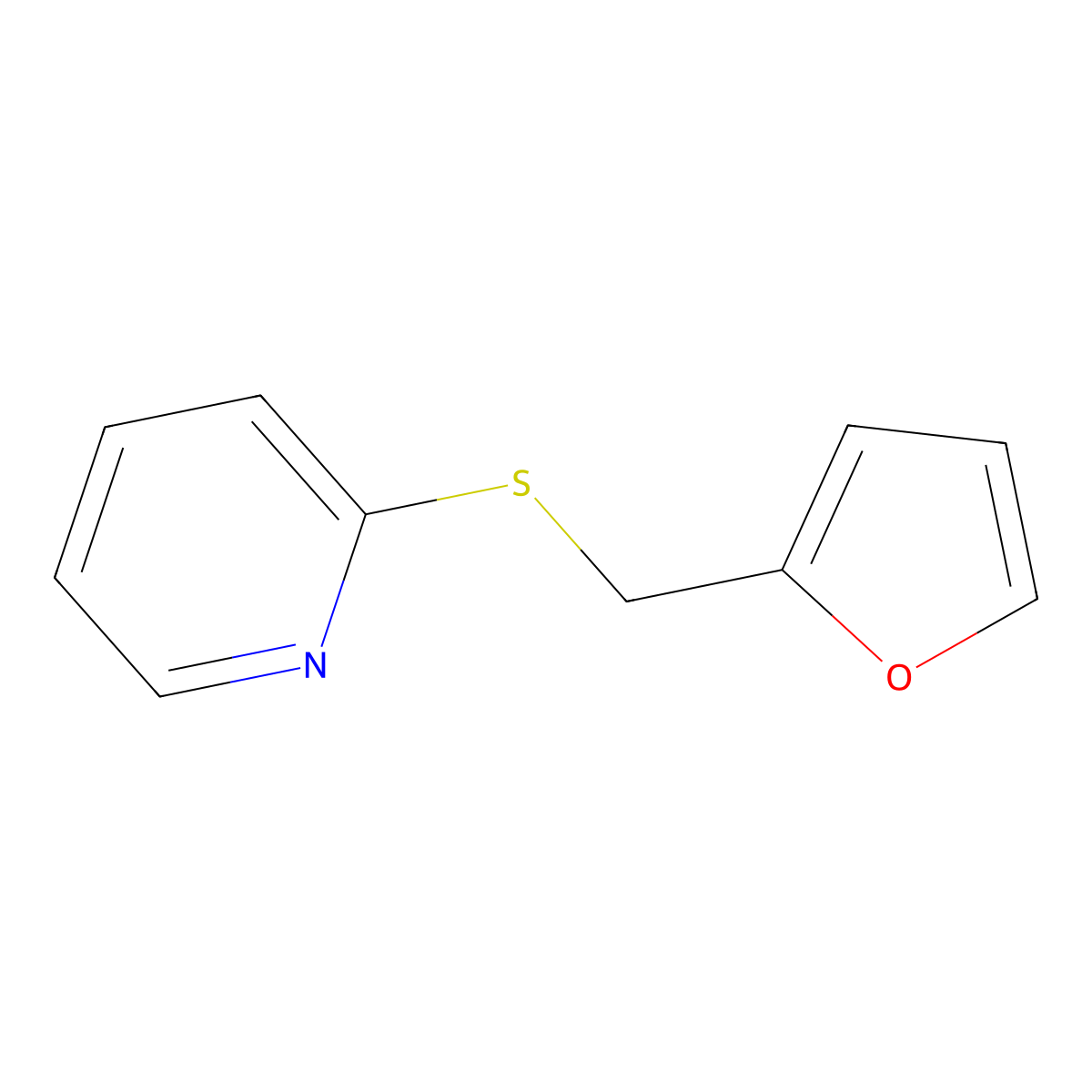 2-((Furan-2-ylmethyl)thio)pyridine molecular structure, CAS 856591-70-3
