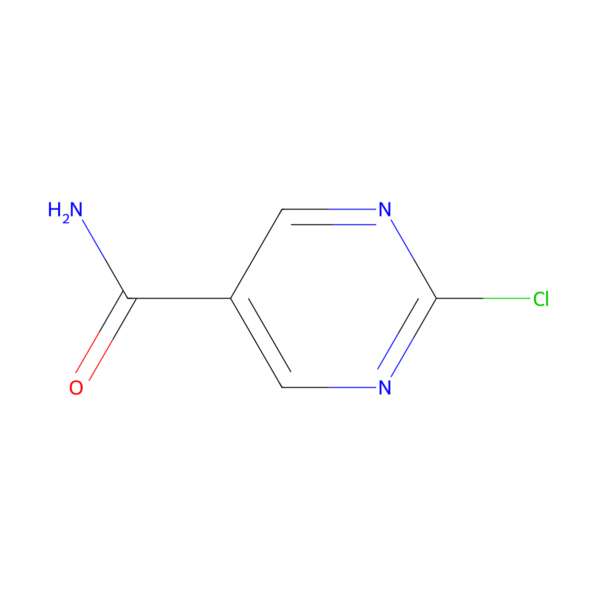 2-Chloropyrimidine-5-carboxamide molecular structure, CAS 856595-94-3