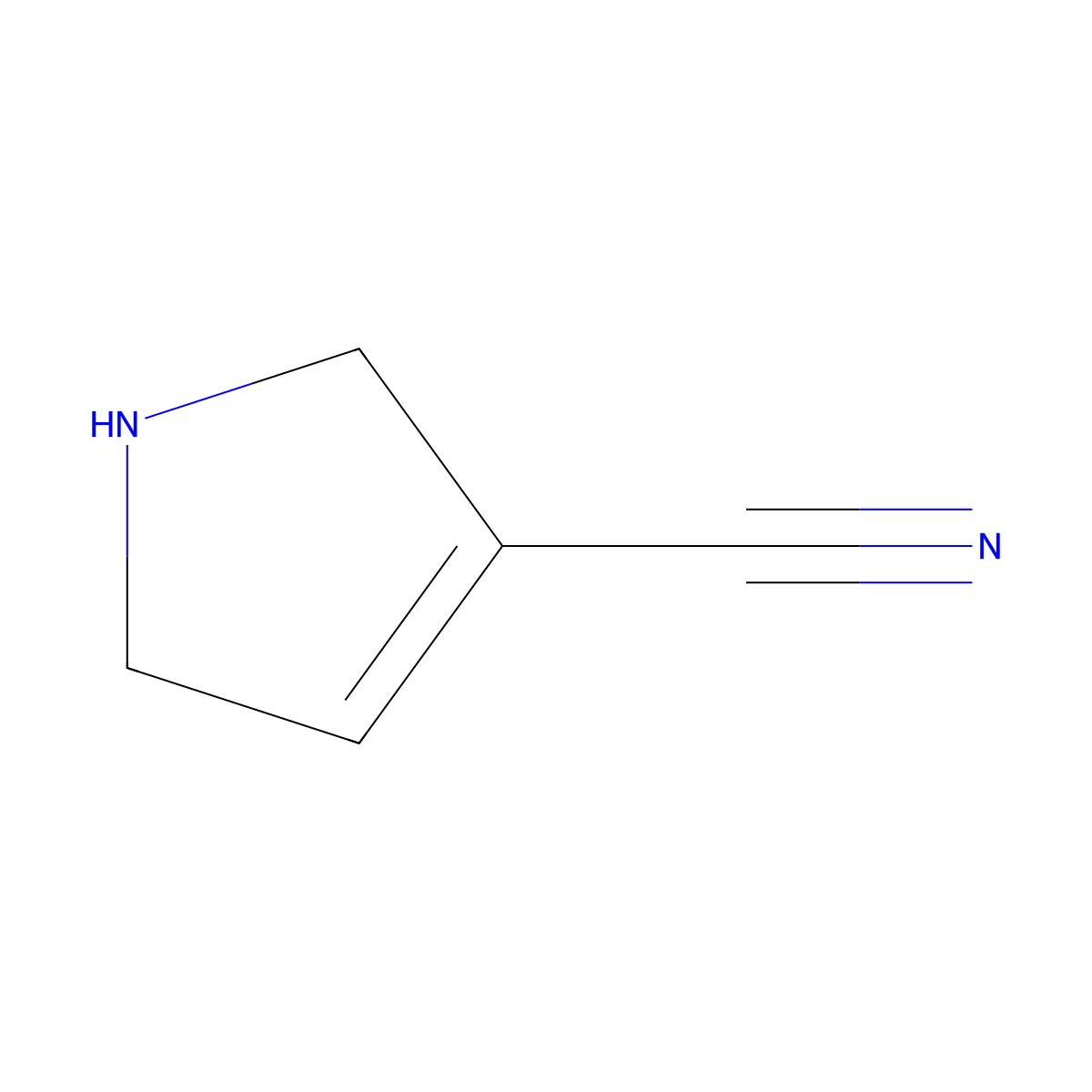 2,5-dihydro-1H-pyrrole-3-carbonitrile molecular structure, CAS 856599-12-7