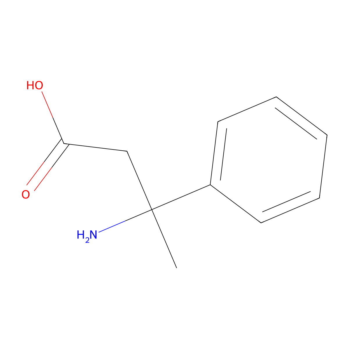 3-Amino-3-phenylbutanoic acid molecular structure, CAS 856603-36-6