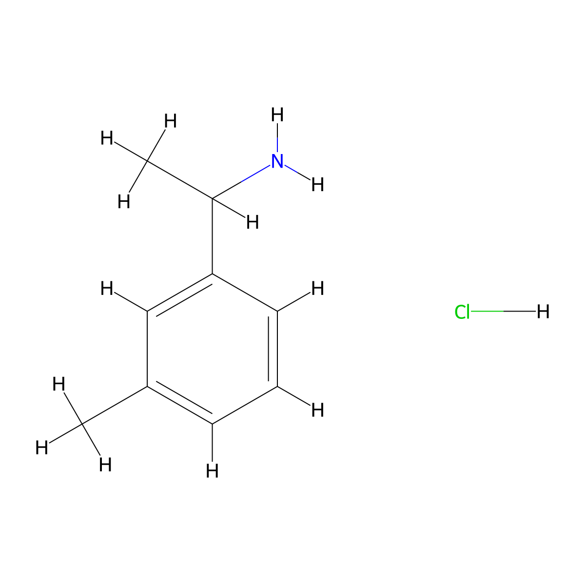 1-(3-Methylphenyl)ethan-1-amine hydrochloride molecular structure, CAS 856629-05-5