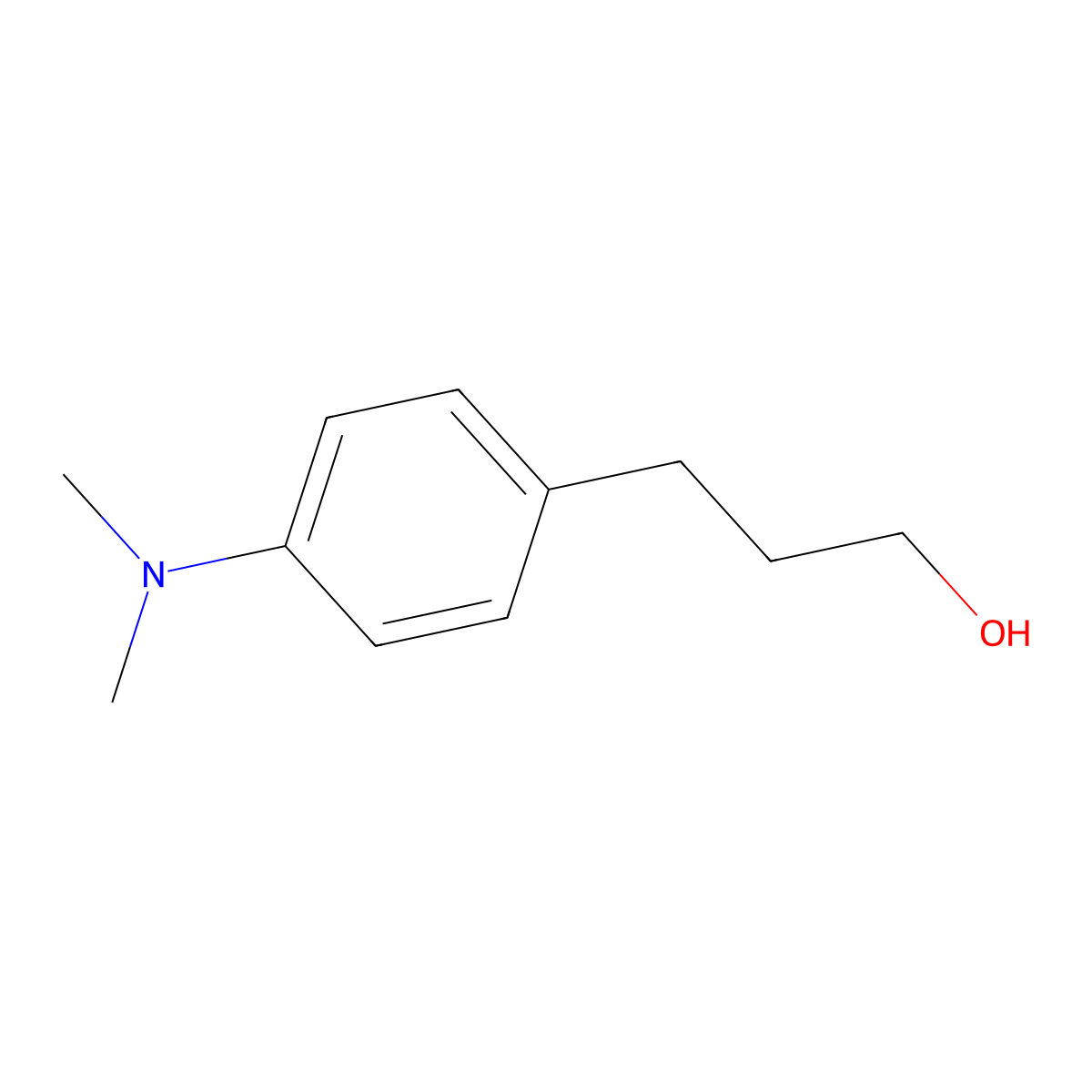 3-(p-(Dimethylamino)phenyl)propanol molecular structure, CAS 85665-76-5